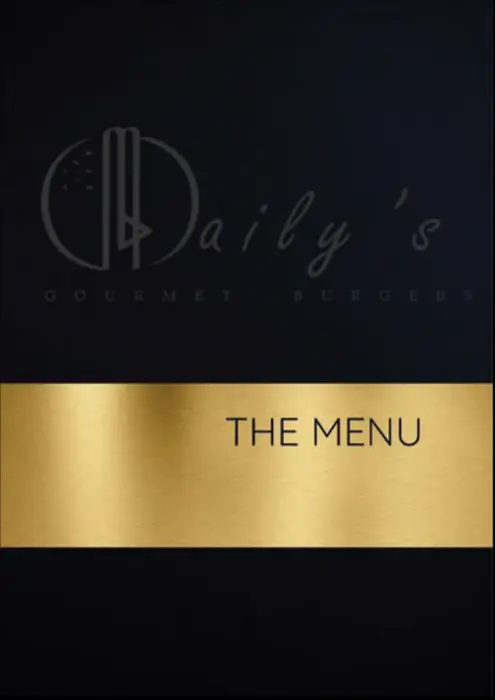 Daily’s — Menu · couverture
