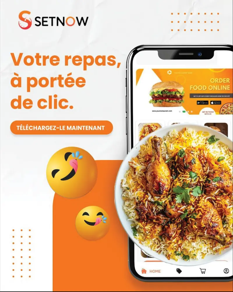 Setnow — Publication · votre repas à portée de clic