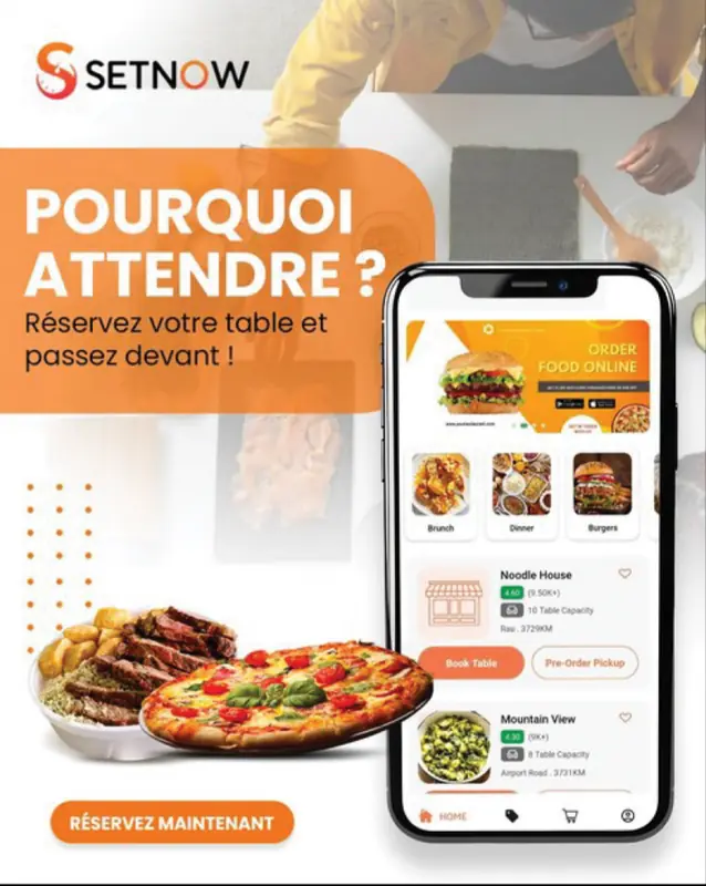 Setnow — Publication · réserver sa table